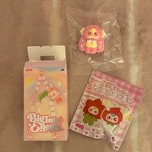 Pop Mart labubu big into energy charm, Baby three charm blind bag and figurine